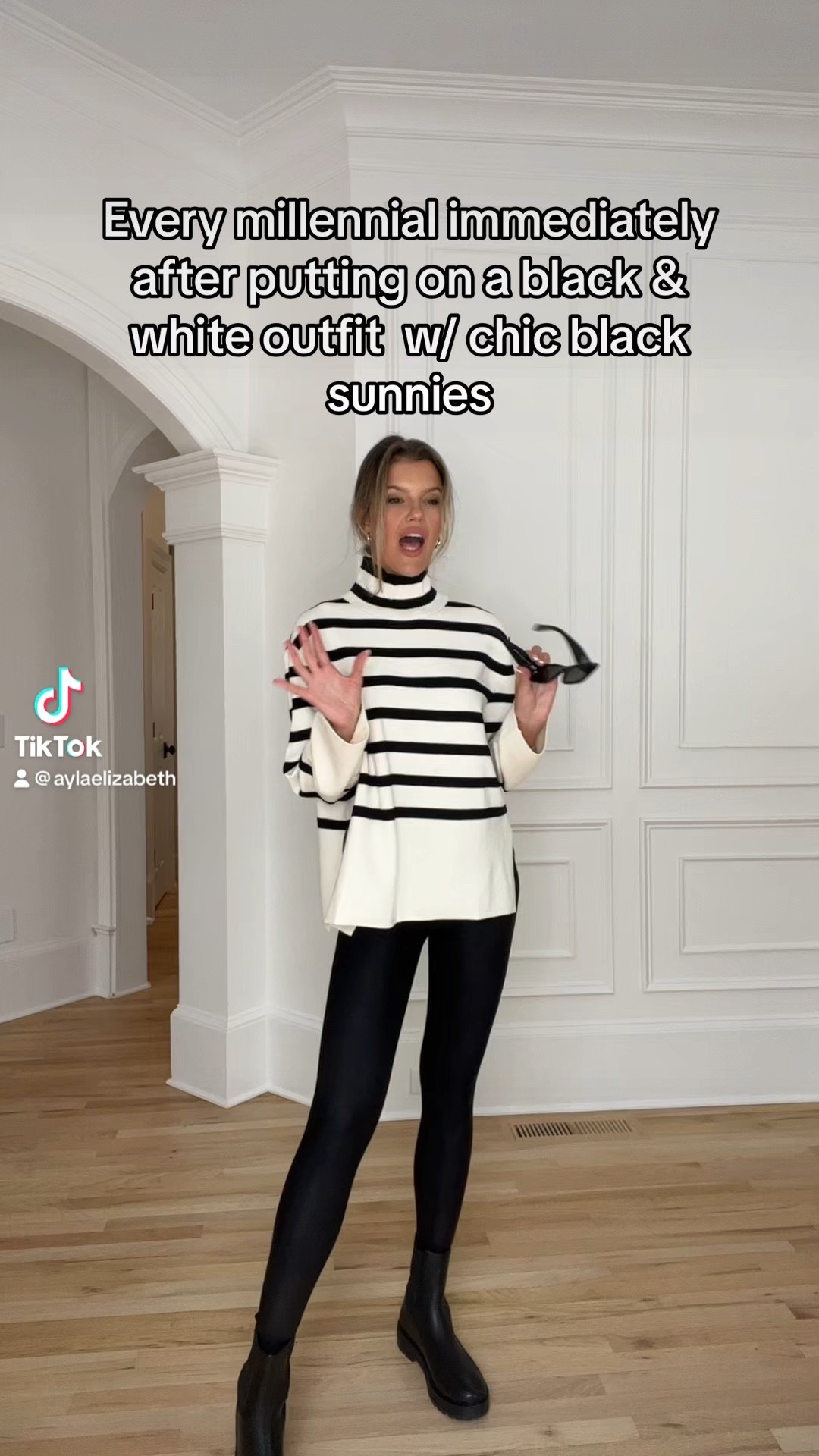 Love this h&m fall transitional look. 
I sized up in the sweater to a medium. 
Size small tall in Spanx (Spanx code is AYLAELIZABETH10) 


#LTKSeasonal #LTKBacktoSchool #LTKunder100