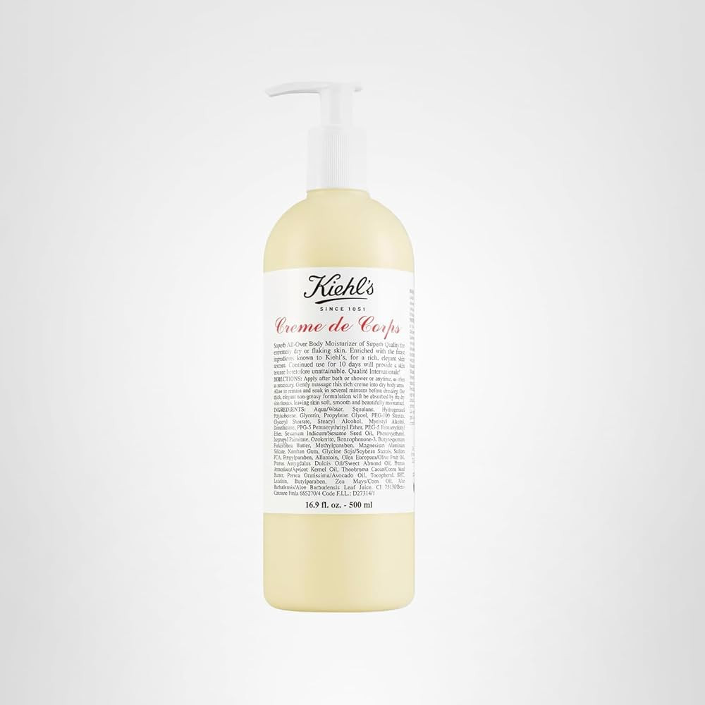 Kiehl's Creme de Corps, Rich, Luscious Body Lotion, with Cocoa Butter and Shea Butter for Fast Ab... | Amazon (US)