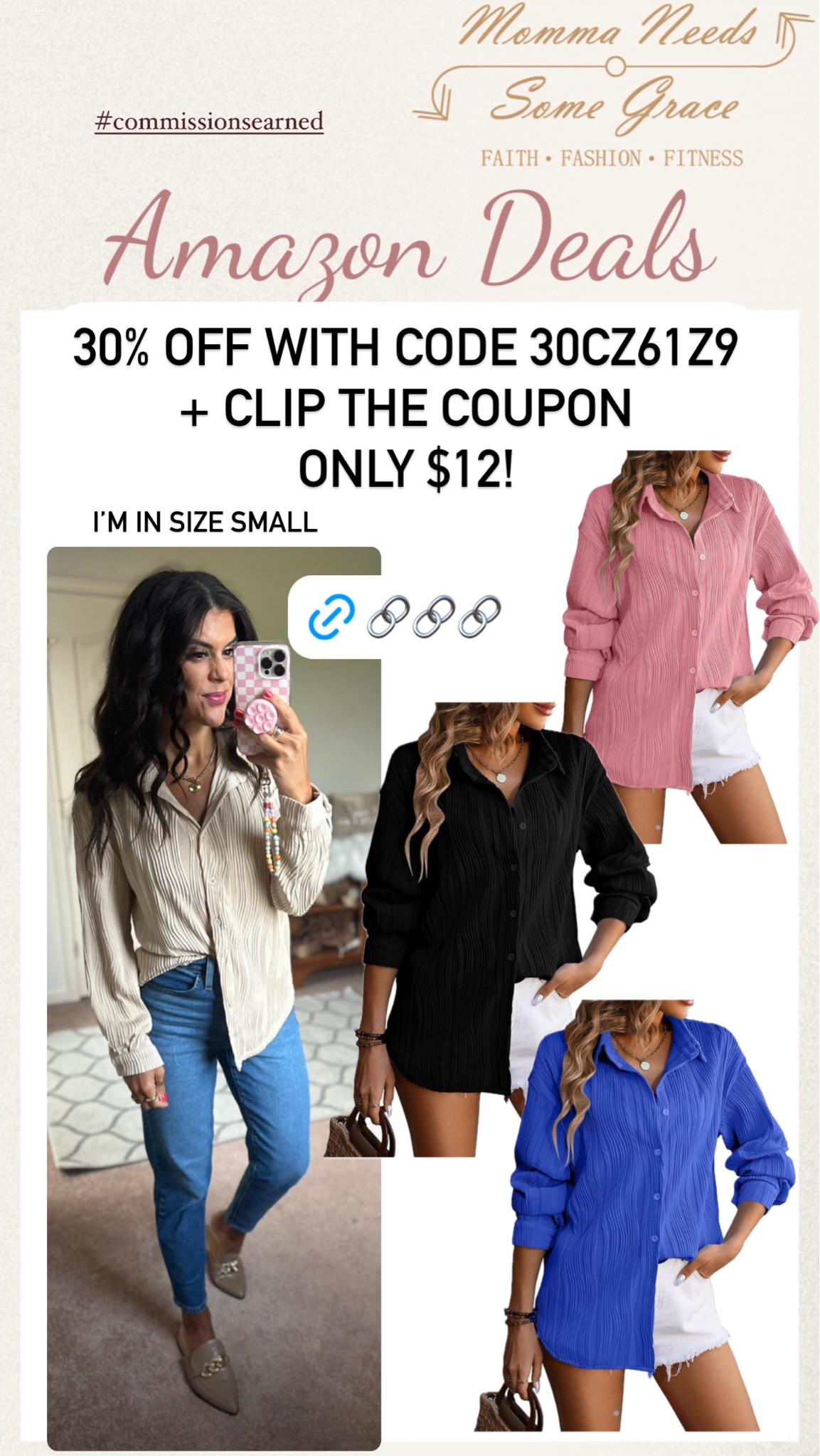 Amazon top on deal today! Ends 8/14

How to use the promo code 👇🏼

Copy the code above (screenshot and then go to the picture, hold your finger down on top of the code), paste it in the box at checkout (the box is at the bottom of the payment page) . Hit space and "go" on the keyboard. Then the code should be applied

#LTKFindsUnder50 #LTKFindsUnder100 #LTKSaleAlert