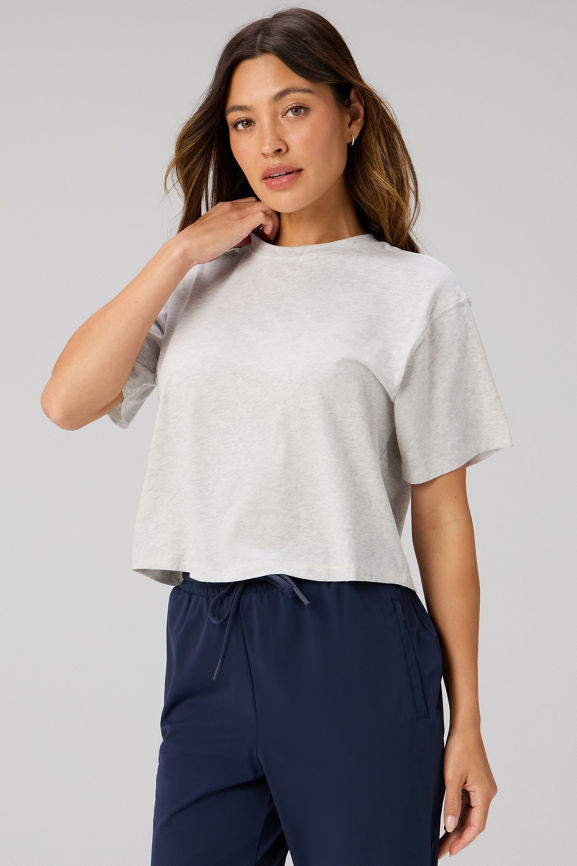 100% Cotton Boxy Tee | Fabletics