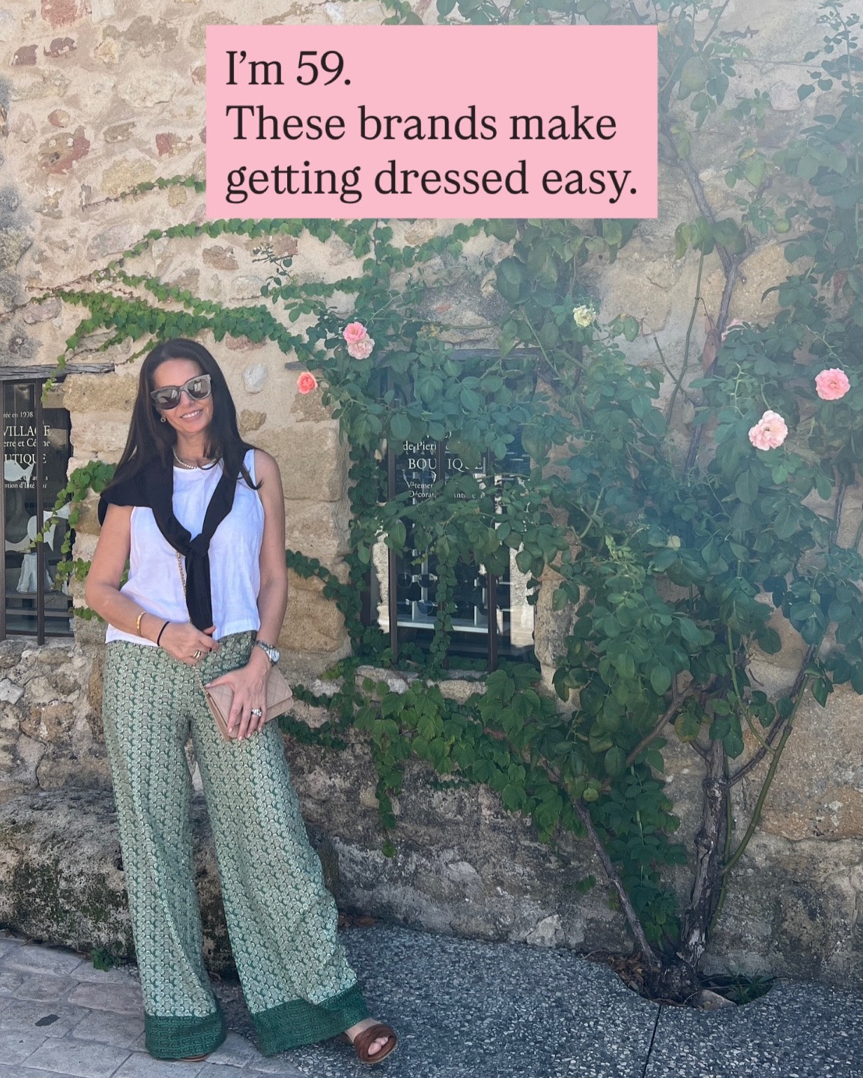 I’m 59, and over the years I’ve realized that getting dressed isn’t about having more clothes. It’s about having a handful of brands you trust.

These are the brands I reach for again and again because they make getting dressed feel easy. They fit my style, mix effortlessly with what I already own, and never leave me wondering what to wear.

Comment LINKS and I’ll send the exact pieces I own, wear, and mentioned in this post.💕💕💕