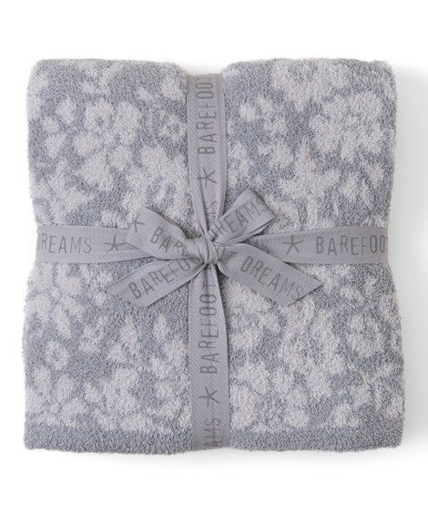 Barefoot Dreams® Dove Gray & Silver Floral Throw | Zulily