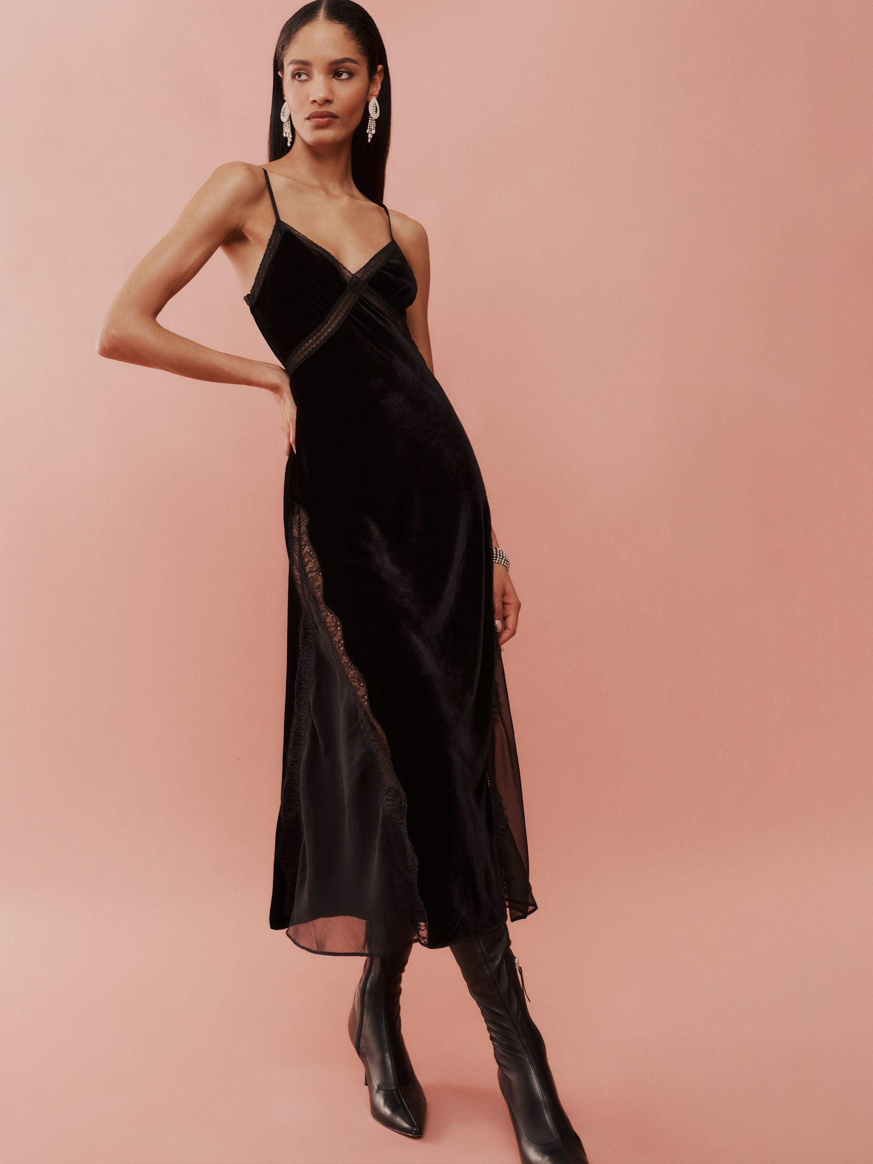 Ziah Velvet Dress | Reformation (Global)