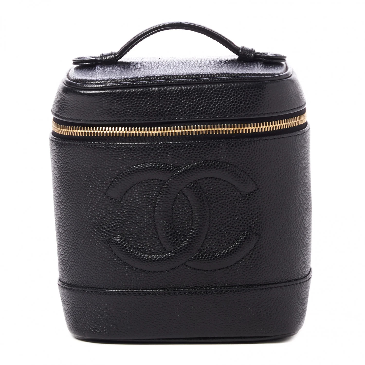 CHANEL Caviar Vanity Cosmetic Case Black | FASHIONPHILE | Fashionphile