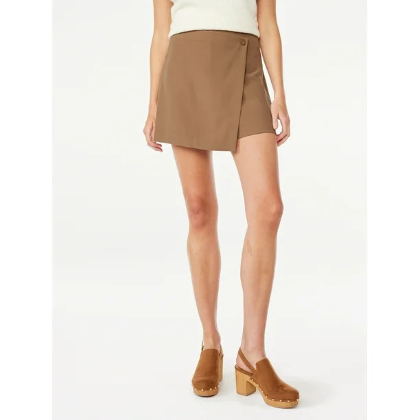 Scoop Women’s Asymmetrical Skort, Sizes 0-18 | Walmart (US)