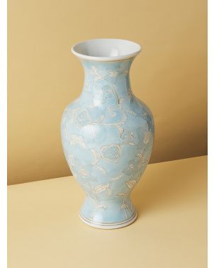 14in Chinoiserie Ceramic Vase | Spring Trends | HomeGoods | HomeGoods