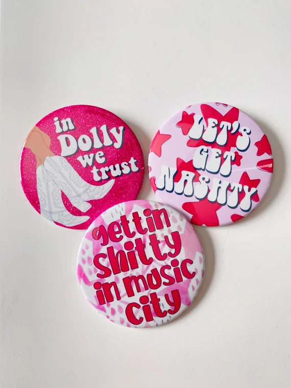 Nashville Bachelorette Buttons  Bachelorette Party Favors  - Etsy | Etsy (US)