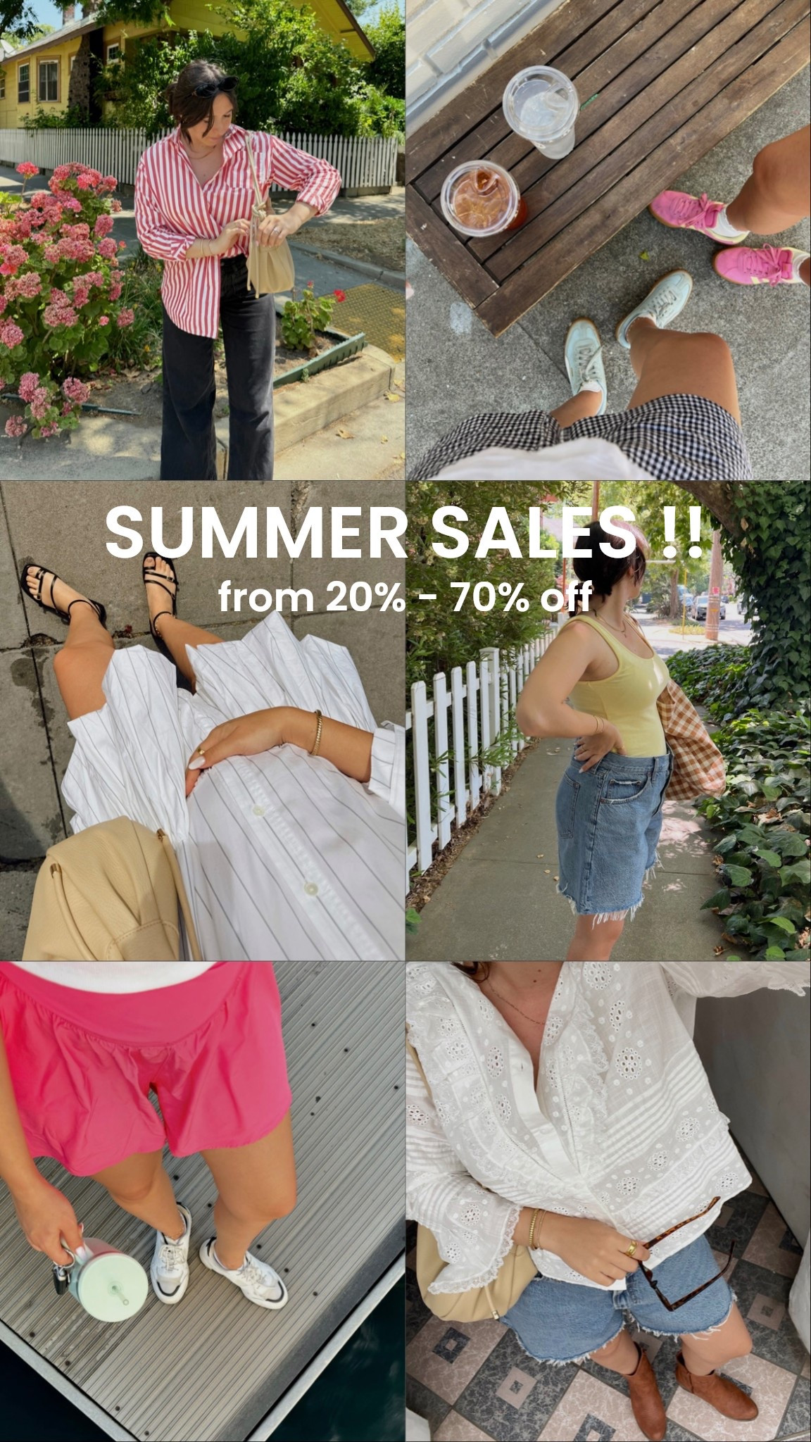 Summer sales, madewell sale, gap sale, Abercrombie sale, Abercrombie style, Abercrombie shorts, sezane shirt, sezane lover, white dress, summer dress, poplin dress, denim shorts, tank top, gingham shorts, linen shorts, summer outfits, summer ootd  

#LTKSaleAlert #LTKStyleTip #LTKOver40