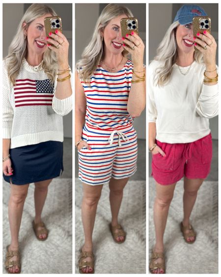 Daily try on, American outfit, 4th of July outfit, red white and blue outfit, patriotic outfit, Walmart fashion, loft, Maurice’s 

#LTKSaleAlert #LTKFindsUnder50 #LTKSeasonal
