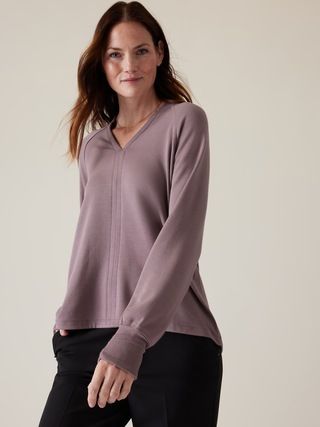 Rise V-Neck Sweatshirt | Athleta