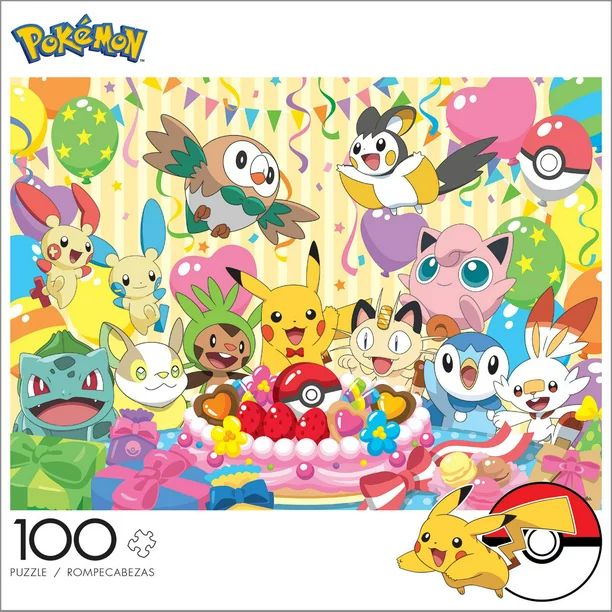 Buffalo Games Pokemon Celebration - 100 Pieces Jigsaw Puzzle - Walmart.com | Walmart (US)