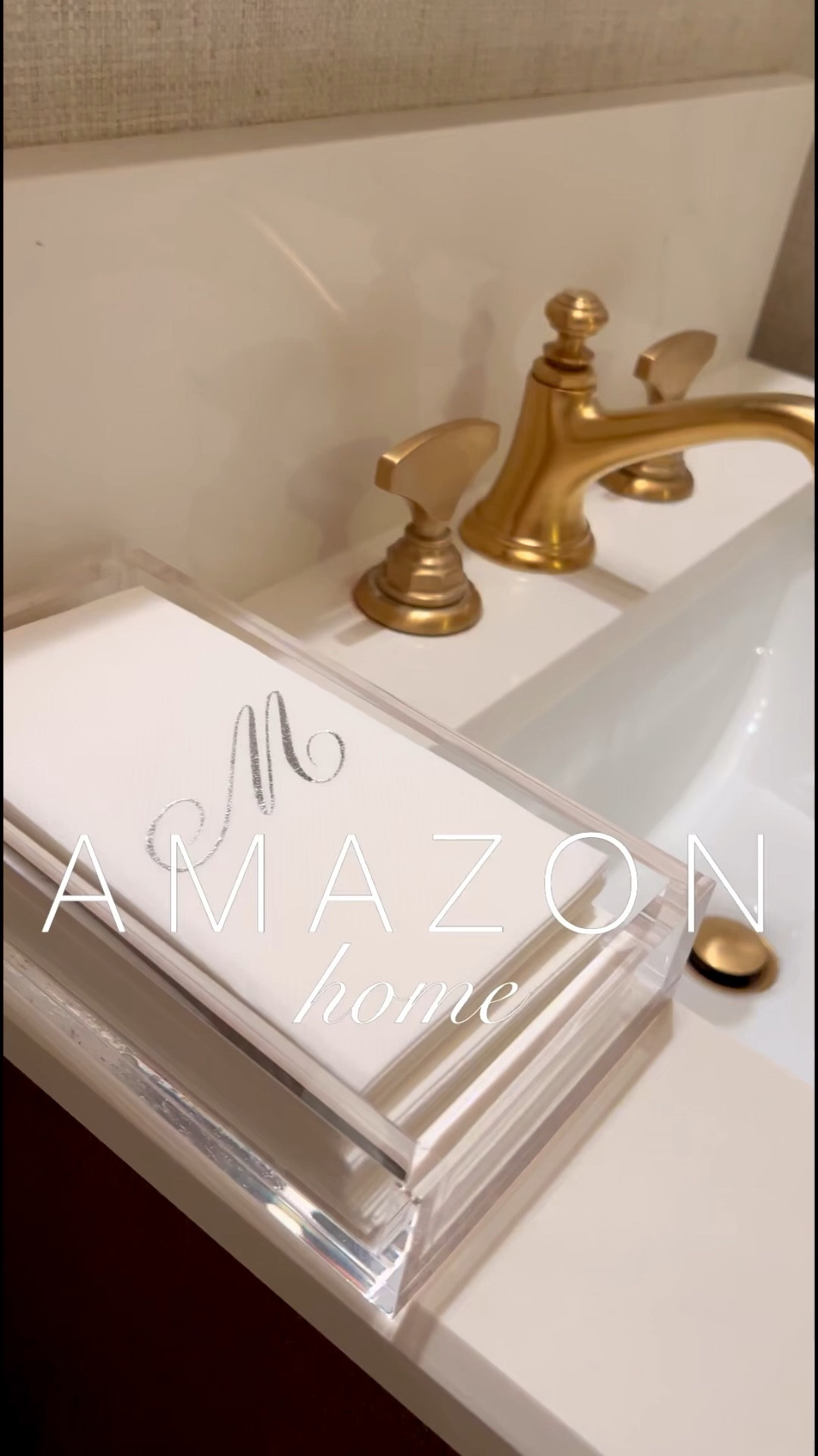 This acrylic tray and disposable hand towels from Amazon are perfect for the bathroom. You can personalize the hand towels to get your monogram on them.
Great for powder rooms.

#LTKHome