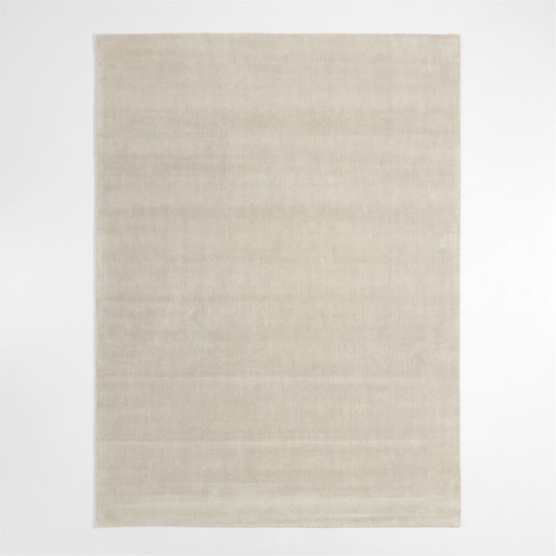 Vaughn Performance Wool-Blend Handwoven Ivory Area Rug 6'x9' | Crate & Barrel | Crate & Barrel