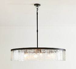 Windham Recycled Glass Tile Round Chandelier (42") | Pottery Barn (US)