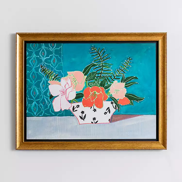 New! Vibrant Bouquet Framed Wall Art | Kirkland's Home