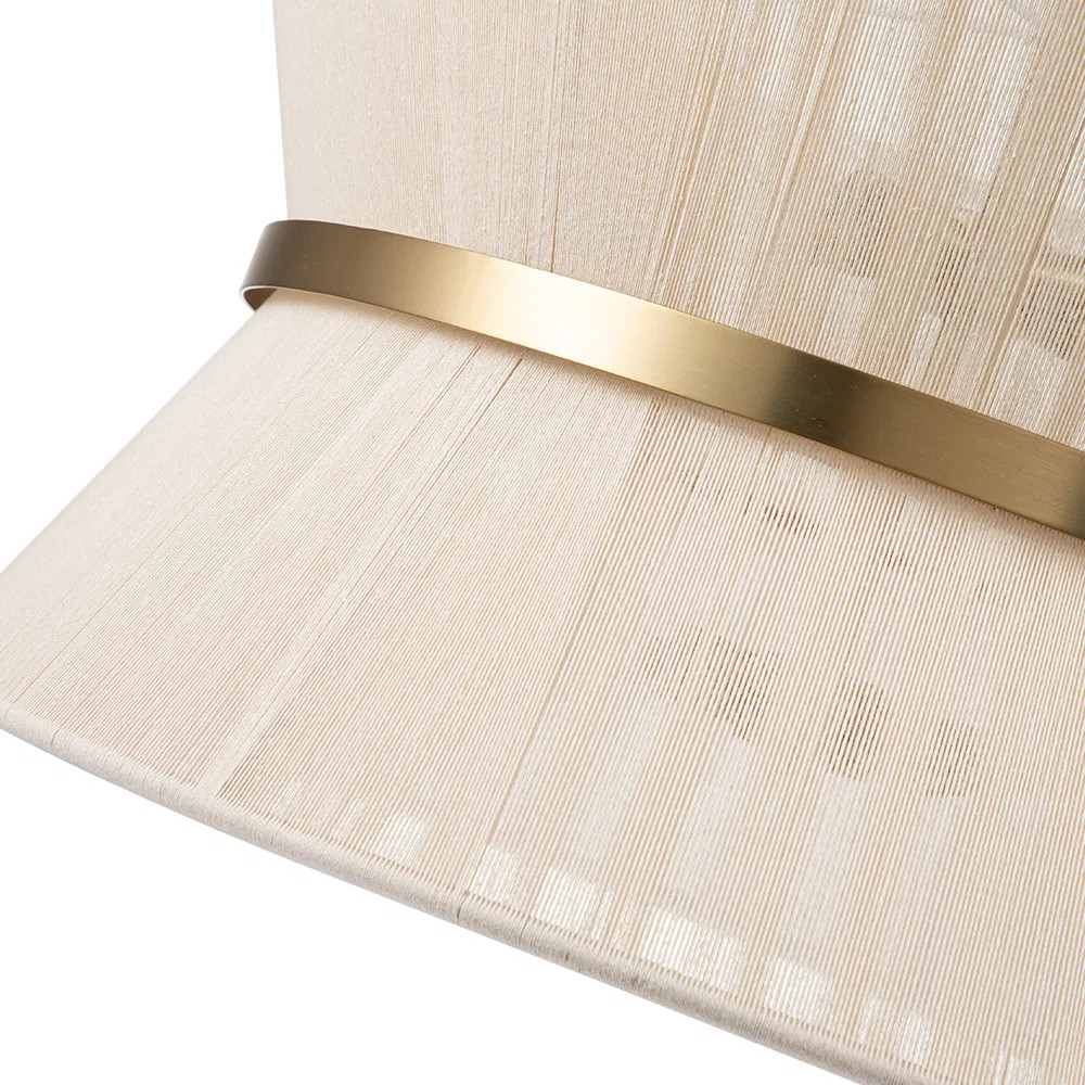 Hassler 8 - Light Bleached Natural Rope/Patinaed Brass Finish | Wayfair North America