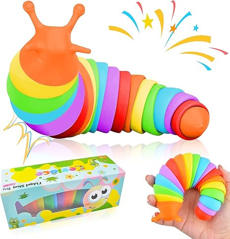 Cevioce Fidget Slug Toy, Sensory Slug Fidget Toy for Kids & Adults, 1Pc Cute Autism Sensory Toys ... | Amazon (US)