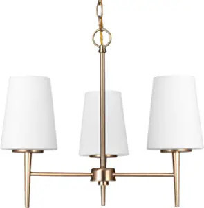 Sea Gull Lighting 3140403EN3-848 Driscoll Three - Light Chandelier Hanging Modern Fixture, Satin ... | Amazon (US)