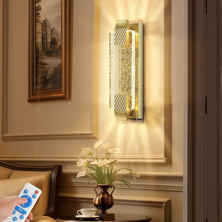 Battery Operated Wall Sconce Rechargeable Battery Powered 12000mAh Wall Light Indoor Not Hardwire... | Amazon (US)