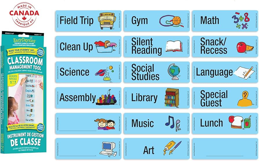 Easy Daysies Grade 1-7 Classroom Visual Daily Schedule Daily Visual Schedule | Amazon (CA)