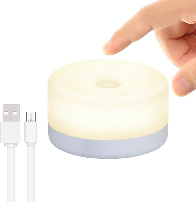 Baby Night Light, RTSU Rechargeable Mini Touch Light, Wireless LED Night Lights for Kids, Portabl... | Amazon (US)