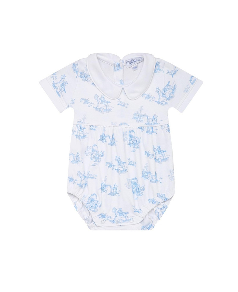 Nellapima Boys' Blue Toile Bubble - Baby | Bloomingdale's (US)