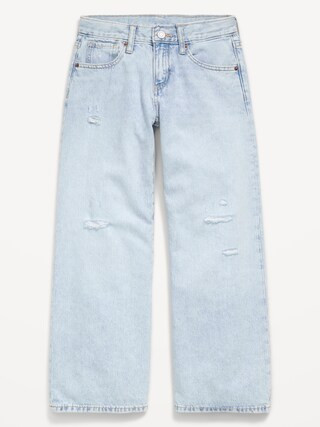 Mid-Rise Super Baggy Wide-Leg Jeans for Girls | Old Navy (US)