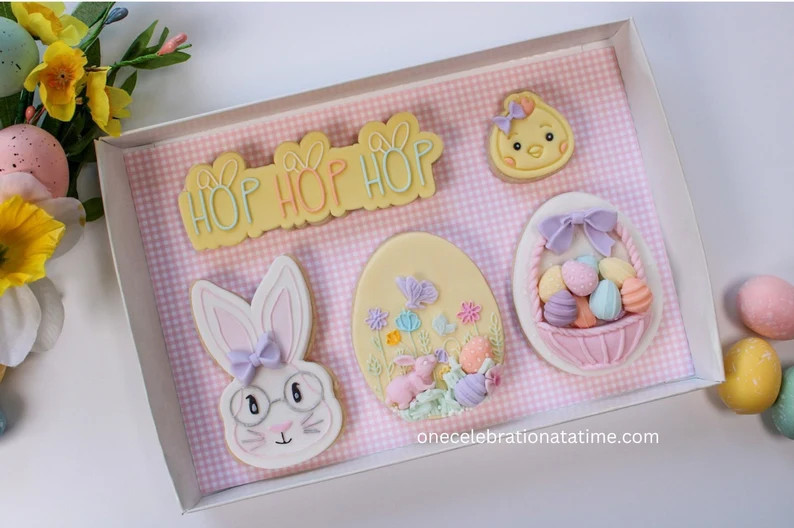 Easter Cookies, Easter Gifts, Easter Basket, Sugar Cookies, Fondant Cookies | Etsy (US)