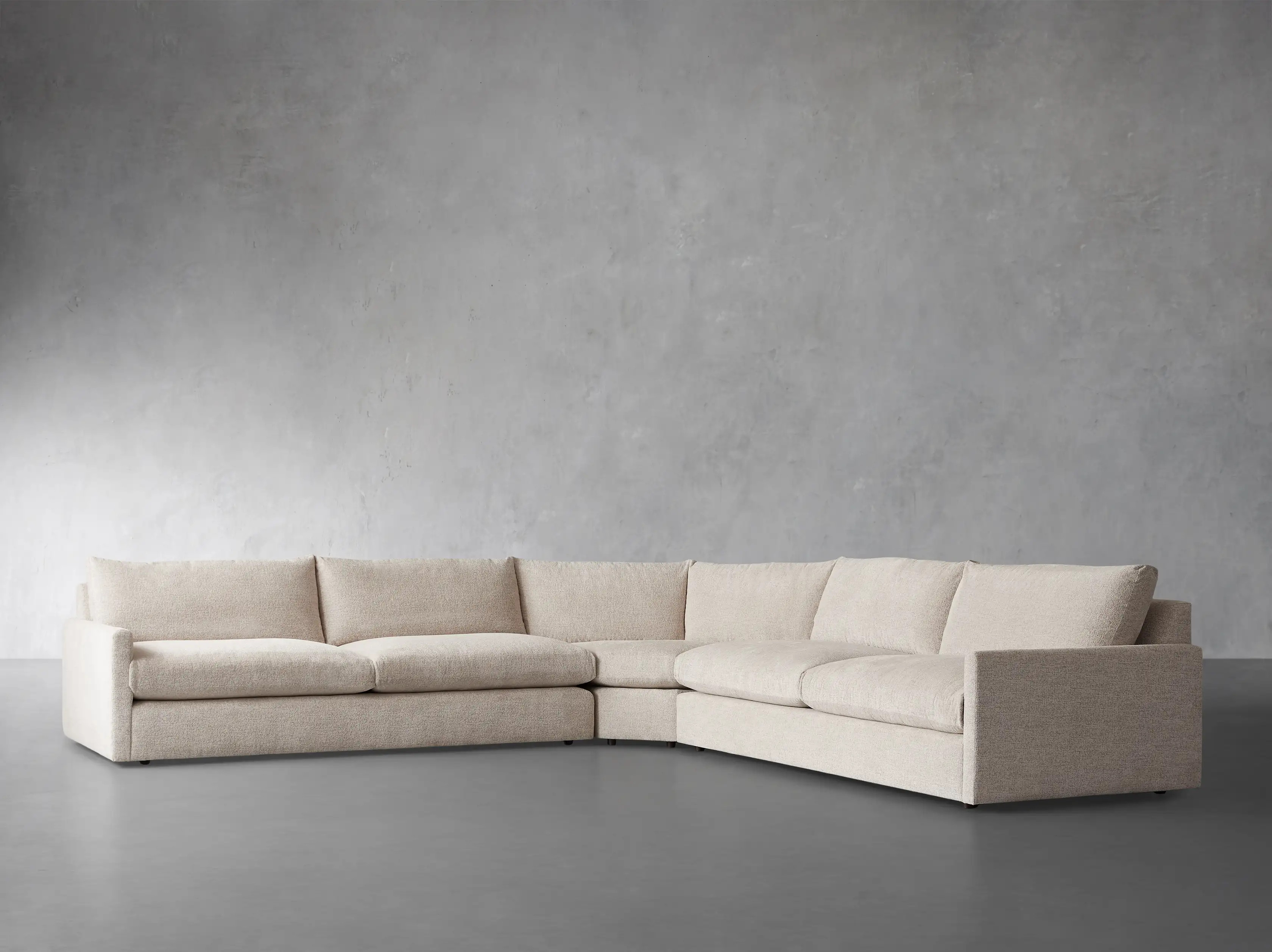 Kipton Three Piece Wedge Sectional | Arhaus