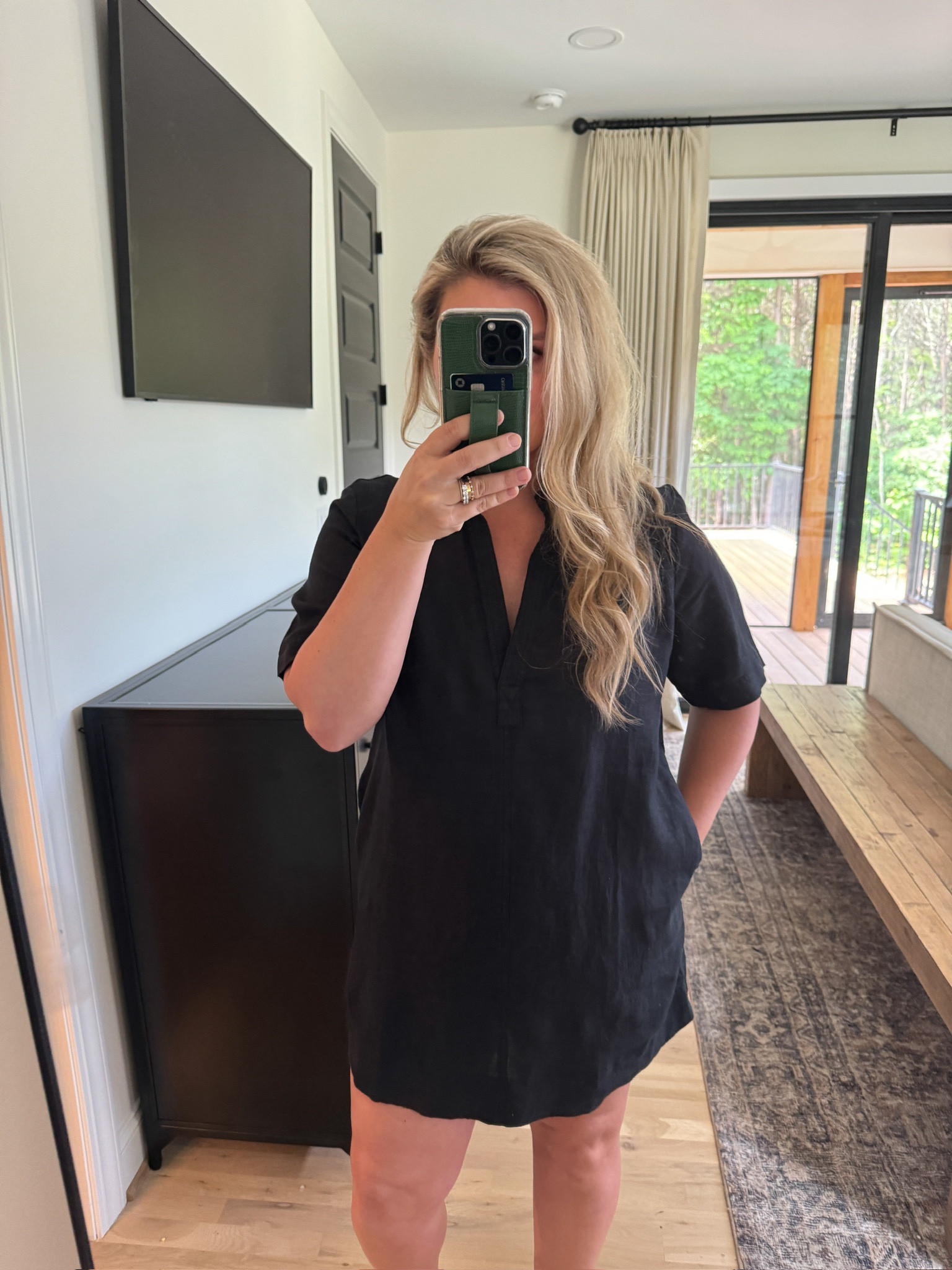 Summer mini dress - linen popover dress

#LTKStyleTip #LTKSeasonal