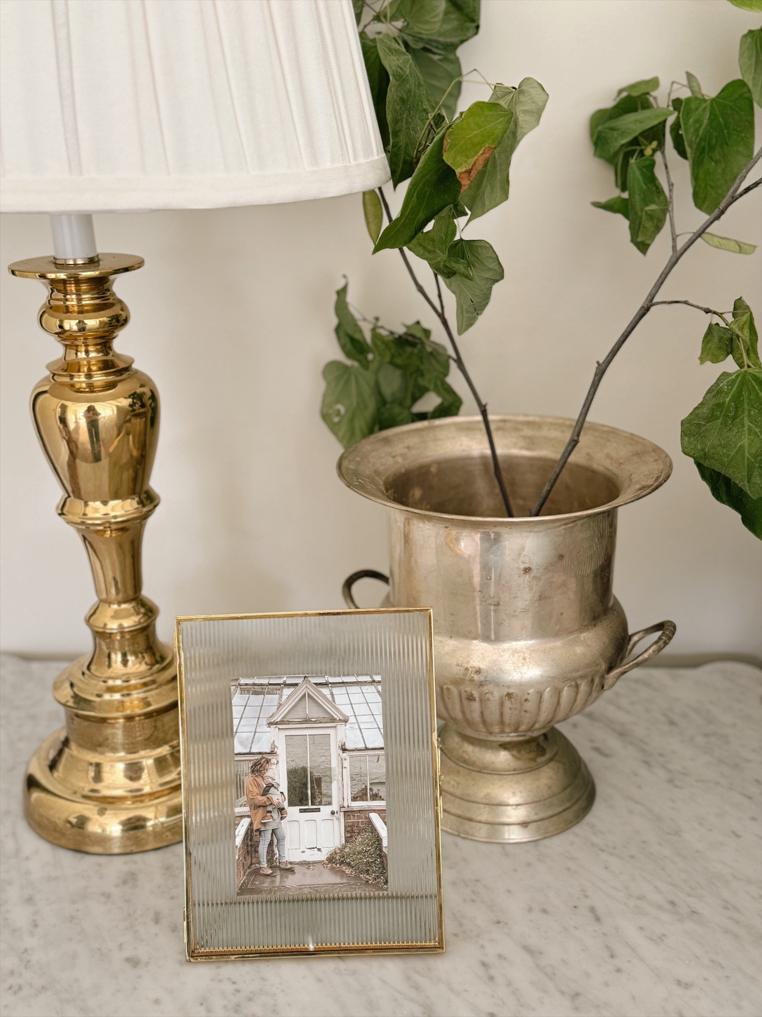 Gorgeous brass and glass frame! Looks vintage, but it’s a $14 @Walmart find! 

#Walmartpartner #LTKHome #LTKStyleTip