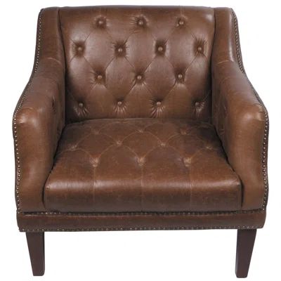 Tufted Leather Loung Chair | Wayfair North America