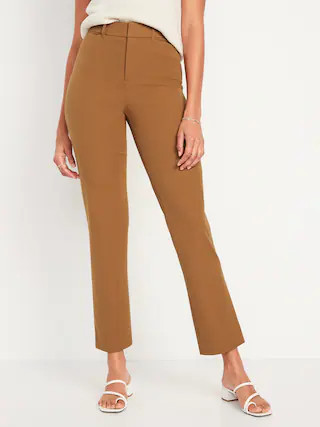 High-Waisted Pixie Straight Ankle Pants for Women | Old Navy (US)