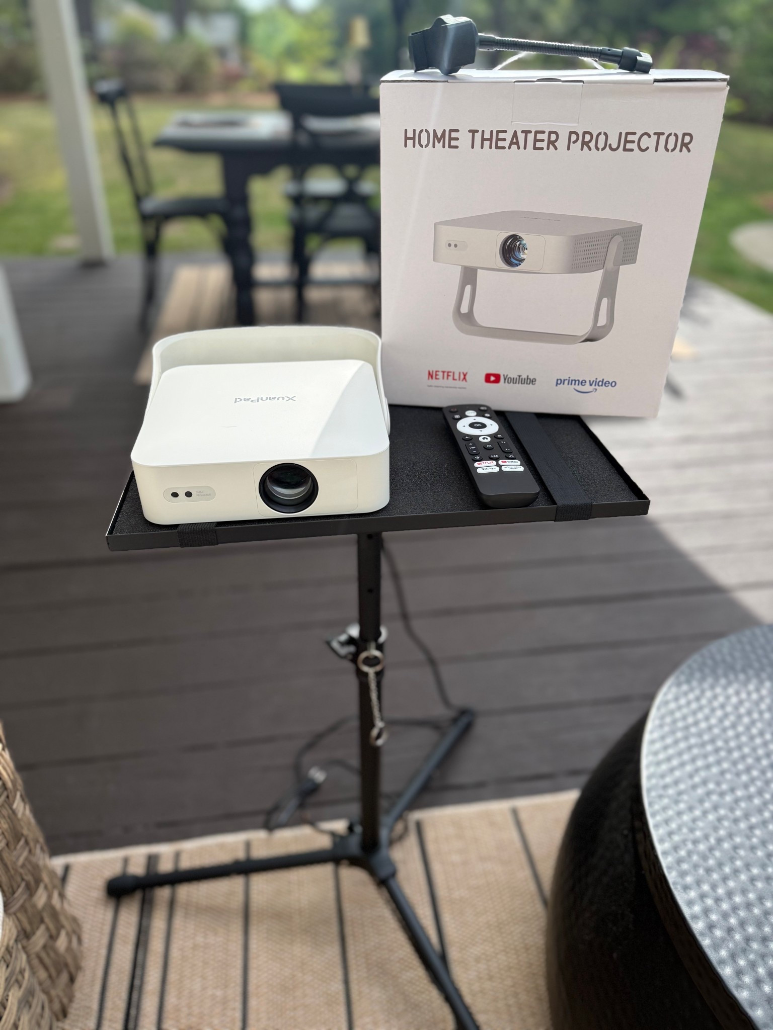 A MUST HAVE FOR ANY PATIO/BACK DECK! The perfect addition to Summer nights on patio watching a movie with family! 

#amazonmusthave #summernights #backyardfun #patio 

#LTKHome #LTKdayinmylife
