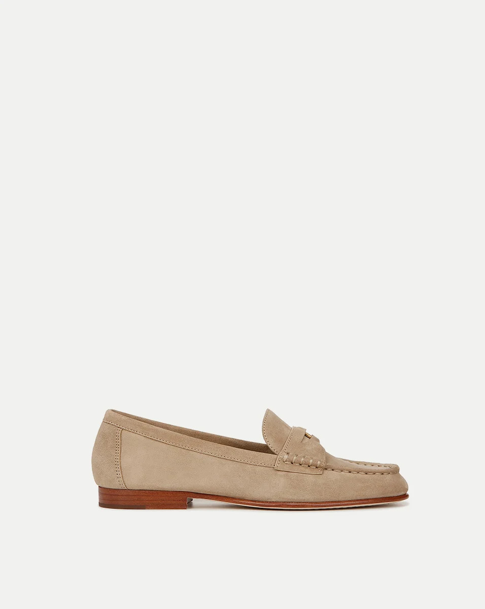 Penny Suede Loafer in Sand | Veronica Beard | Veronica Beard