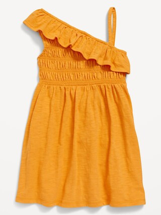 Ruffled Jersey-Knit One-Shoulder Dress for Toddler Girls | Old Navy (US)