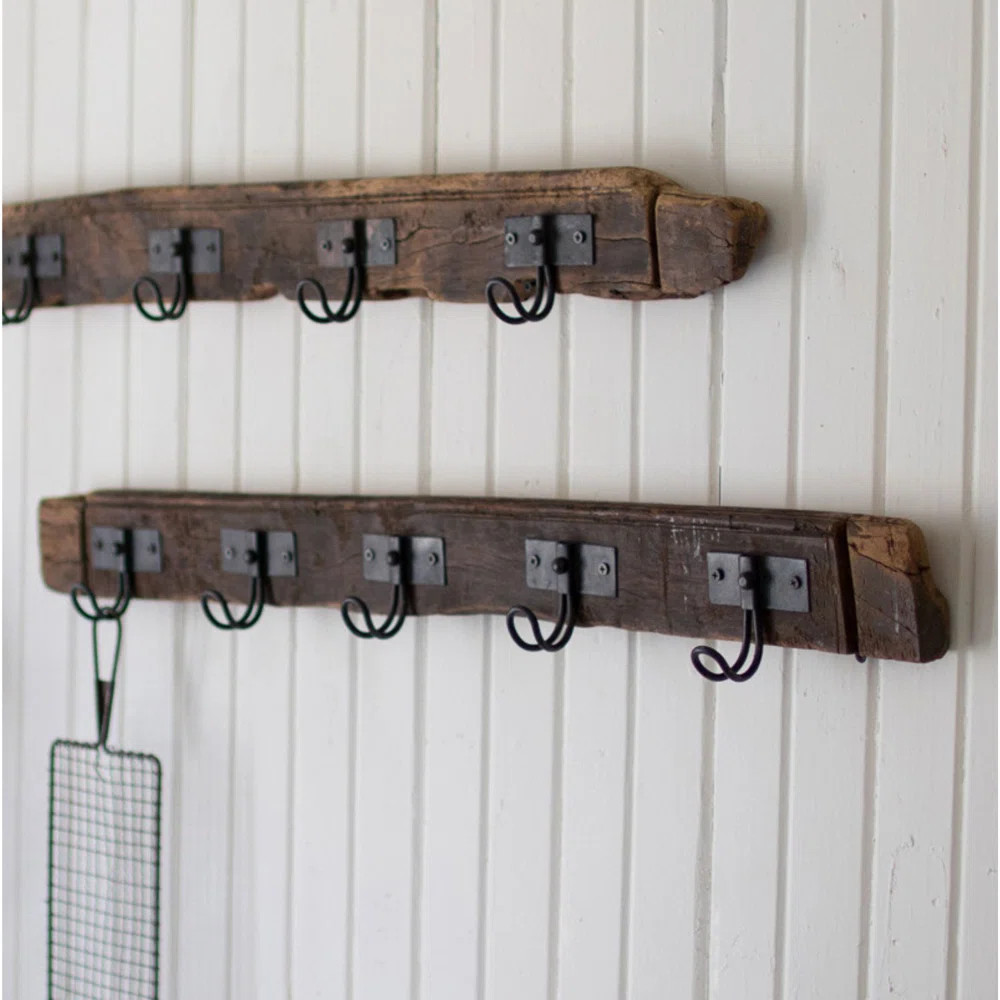 Beachcrest Home Caiden Solid Wood Wall 10 - Hook Coat Rack & Reviews | Wayfair | Wayfair North America