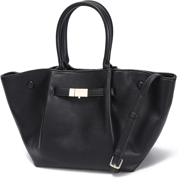 CATMICOO Faux Leather Tote Bag for Women Luxury Designer Handbags for Work | Amazon (US)