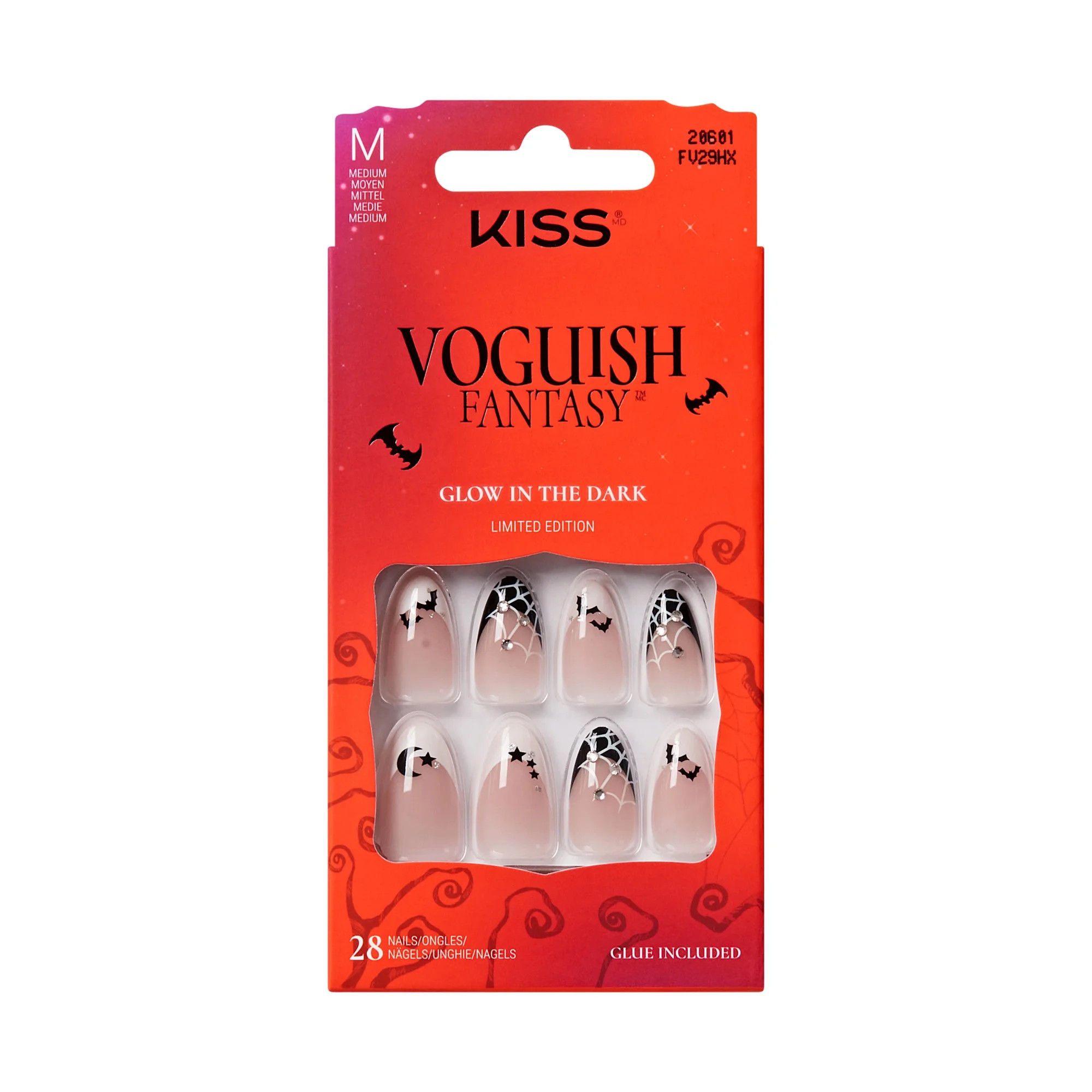 KISS Voguish Fantasy Halloween Press On Nails Almond, ‘Witch Out’, Medium, 28 Count | Walmart (US)