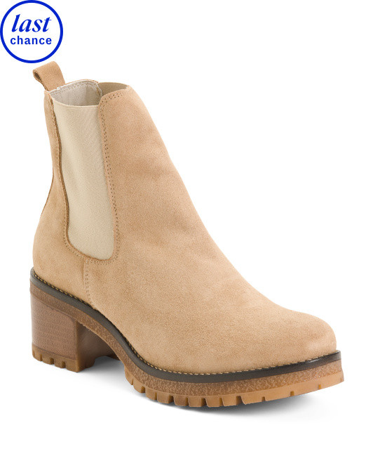 Made In Portugal Suede Chelsea Booties | Marshalls