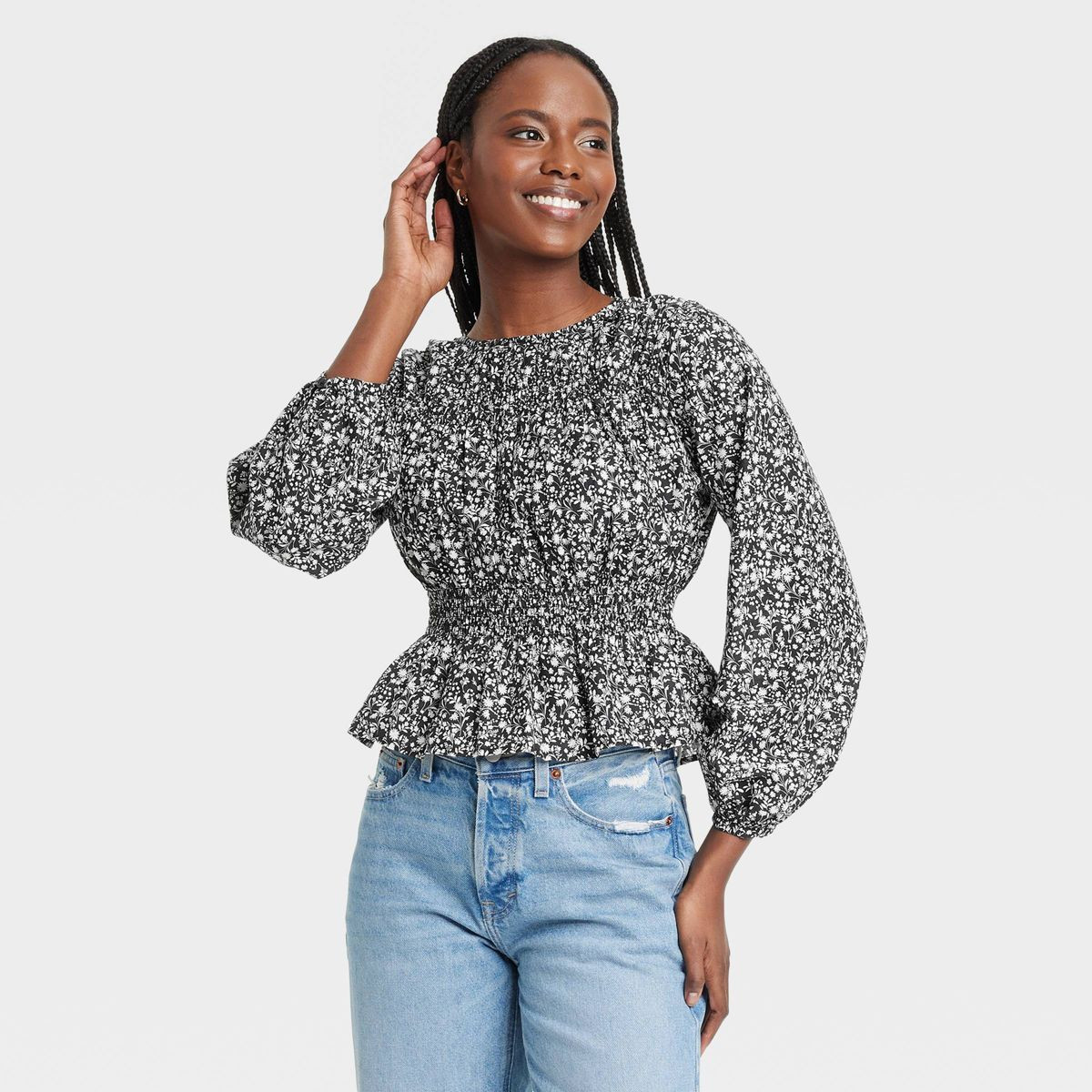 Women's Long Sleeve Peplum Blouse - Universal Thread™ | Target