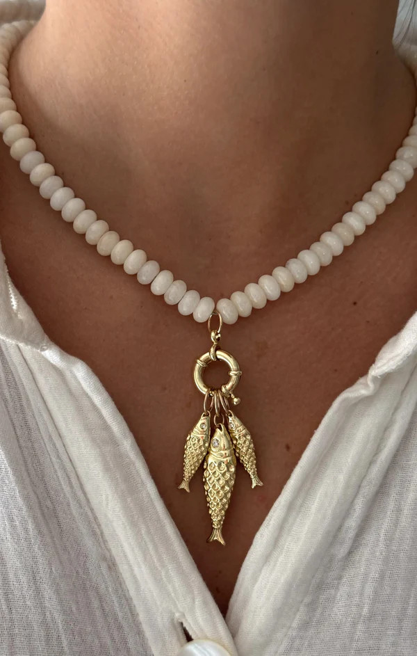 ALV Jewels Fish On Necklace ~ Cream | Show Me Your Mumu
