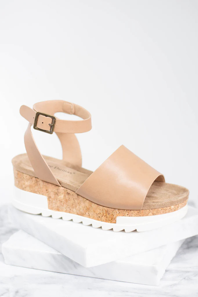 Check Your Facts Natural Brown Wedges | The Mint Julep Boutique