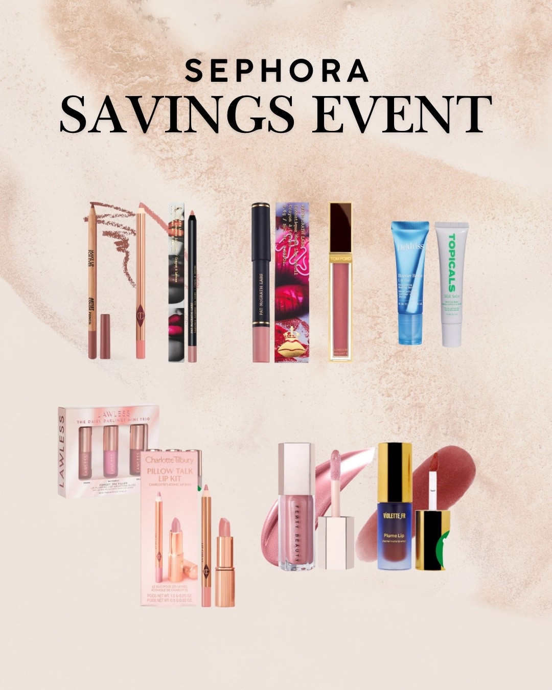 Who needs another lip product?! lol JK - but if you do, i love these! 

Charlotte tilbury, pat mcgrath, make up forever, tom ford, dr idriss, lawless, fenty, violette fr, topicals

#LTKSaleAlert #LTKGiftGuide #LTKBeauty