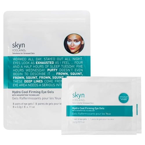 skyn ICELAND Hydro Cool Firming Eye Gels: Under-Eye Gel Patches to Firm, Tone and De-Puff Under-Eye Skin, 8 Pairs | Amazon (US)