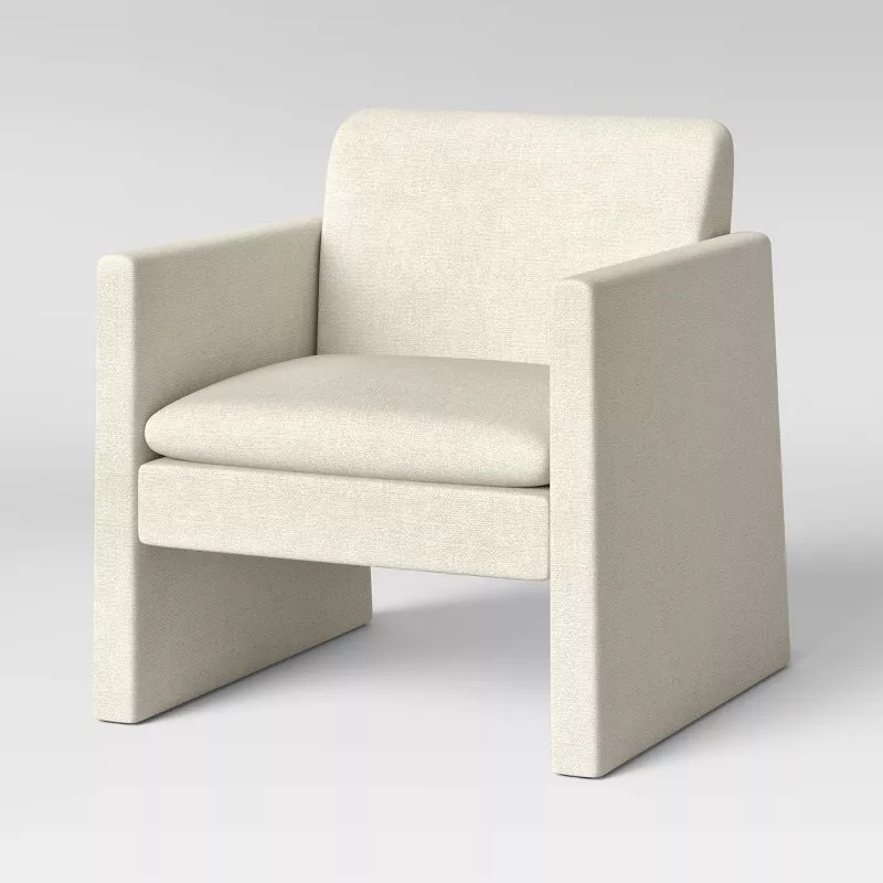 Peletier Fully Upholstered Accent Chair Cream - Threshold™ | Target