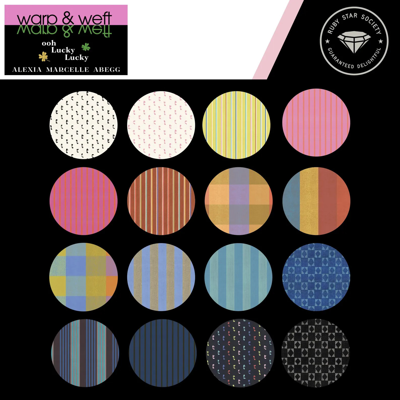 16 Fat Quarter Bundle - Warp Weft Ooh Lucky Ruby Star Society - New! Now Shipping! - Etsy | Etsy (US)