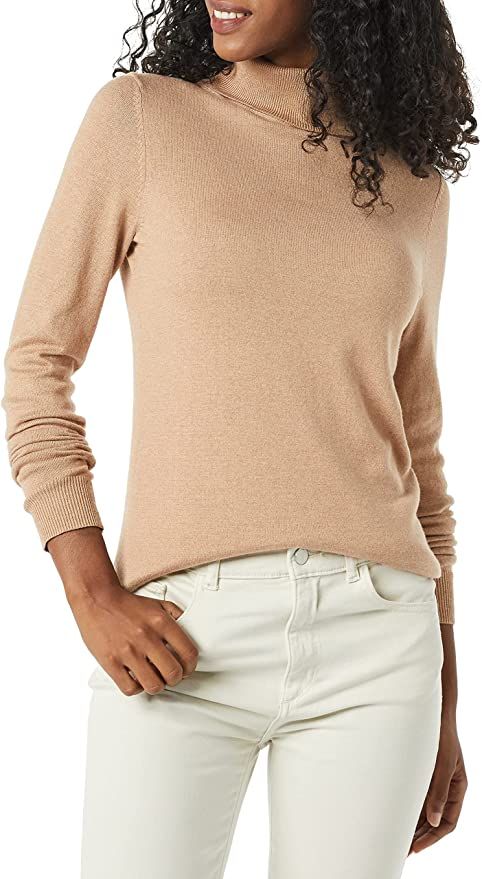 Amazon Essentials Women's Classic-Fit Lightweight Long-Sleeve Turtleneck Sweater (Available in Pl... | Amazon (US)