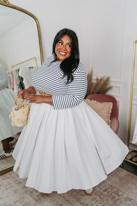 OOTD is giving Nautical vibes! Get the look below! 

Top XXL 
Skirt - linked something similar 

Plus Size Fashion, Pleated Skirt Outfit, Nautical inspired Outfit

#LTKfindsunder50 #LTKsalealert #LTKplussize