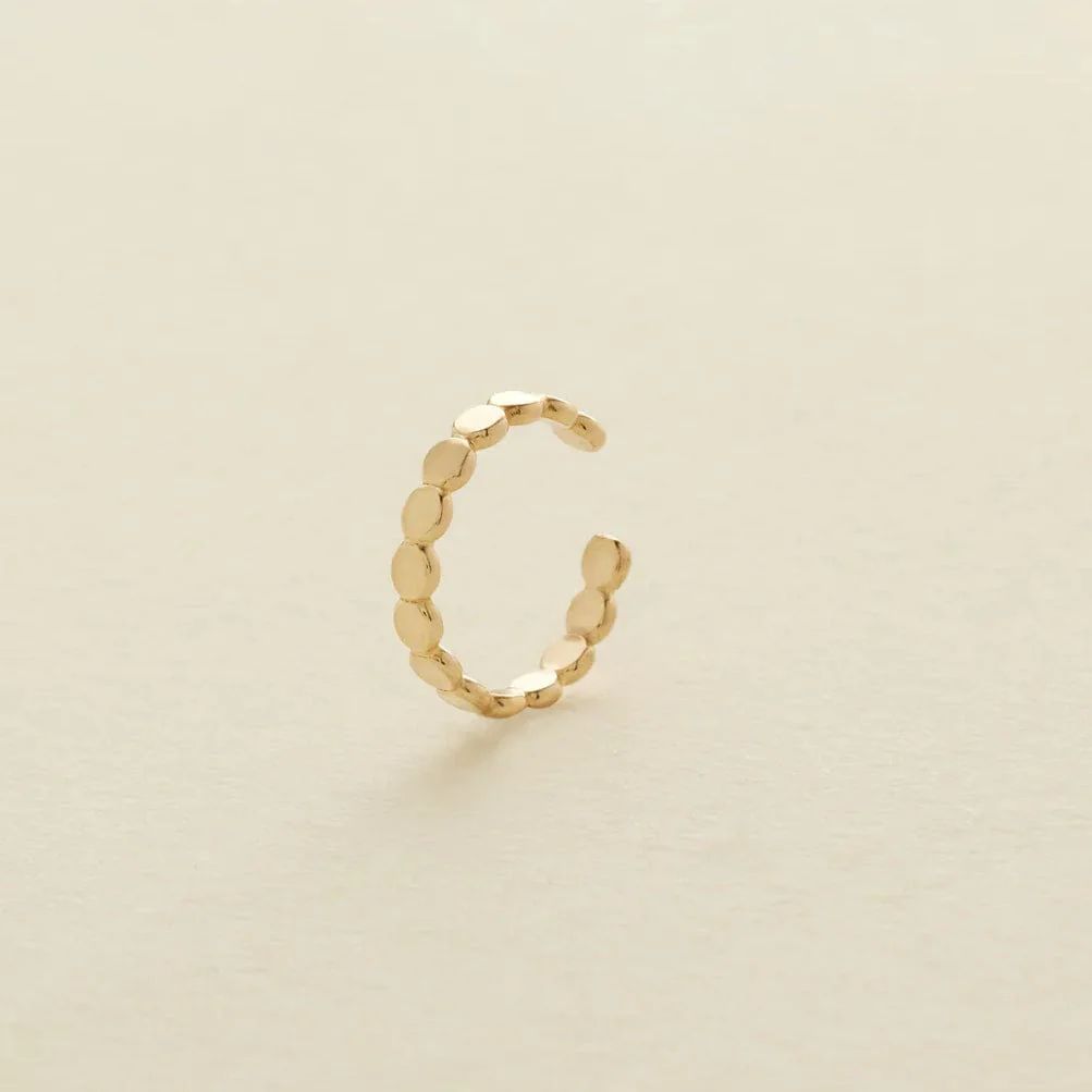 Made By Mary Single Poppy Ear Cuff | Dainty, Shimmery, Minimalist | Made by Mary (US)